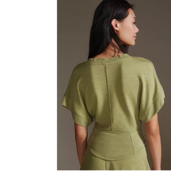 NWT! Anthropologie Fitted Corset Short Sleeve Top - Picture 3 of 7